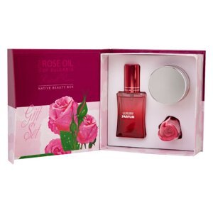 Darčekový set pre ženy - denný krém, mydlo, parfum - ROSE OIL OF BULGARIA