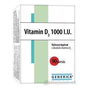 GENERICA Vitamin D3 1000 I.U.