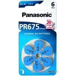 Panasonic PR675 batérie do načúvacích prístrojov 6ks