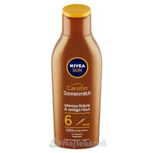 NIVEA SUN Mlieko na opaľovanie OF6 s karoténom 200 ml