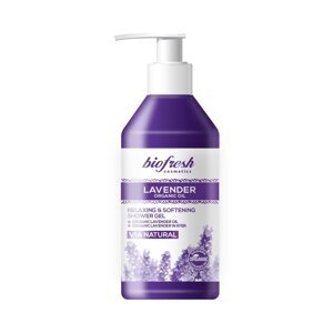 Relaxačný a zmäkčujúci sprchový gél s organickým levanduľovým olejom Lavender 300 ml