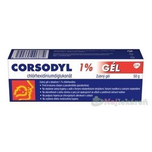 CORSODYL 1% gél proti paradentóze 50 g