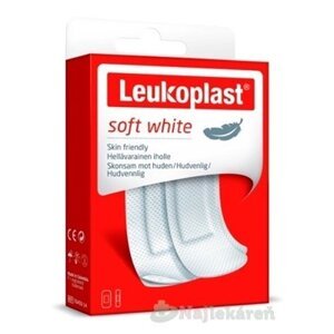 LEUKOPLAST SOFT WHITE náplasť na rany, 2 veľkosti, 20ks