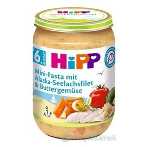 HiPP Príkrm Mini cestoviny s Al.treskou v zelenine 190g