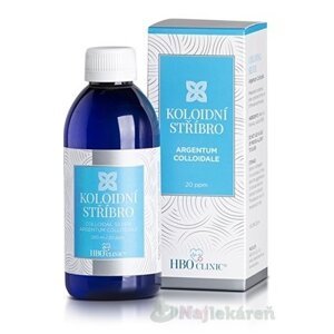 HBO Clinic KOLOIDNÉ STRIEBRO hustota častíc 20 ppm, 250ml