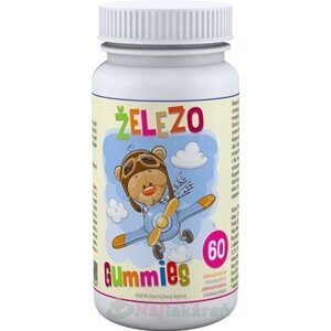 ŽELEZO Gummies - Clinical, hroznové bonbóny, 60ks