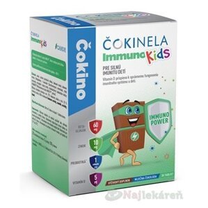 ČOKINELA Immuno Kids, čokoládové tabličky, 20 ks