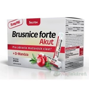 Brusnice forte Akut SALUTEM močové cesty 10x25 ml