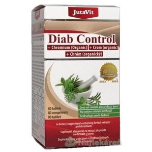 JutaVit Diab Control + organický chróm 80 tabliet