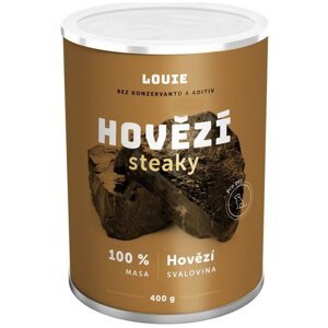 LOUIE Konzerva LOUIE hovädzí steak 400g pre psov