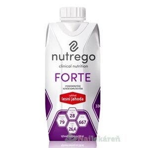 Nutrego FORTE s príchuťou lesná jahoda, 12x330 ml