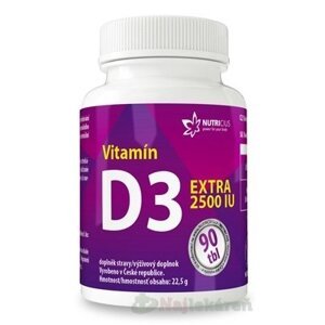 NUTRICIUS Vitamín D3 EXTRA 2500 IU 90tbl