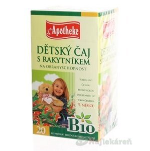 APOTHEKE BIO SELECTION DETSKÝ ČAJ S RAKYTNÍKOM, 20x1,5 g