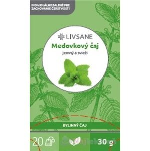 LIVSANE Medovkový čaj bylinný, individuálne balené vrecká 20x1,5 g