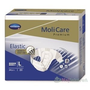 MoliCare Premium Elastic 9 kvapiek L plienkové nohavičky zalepovacie 24ks