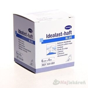 IDEALAST COLOR COHESIVE ovínadlo elastické krátkoťažné, modré (6cmx4m) 1ks