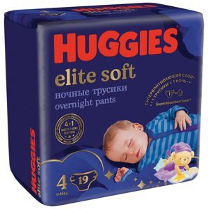 HUGGIES Elite Soft Pants OVN jednorázové plienky veľ. 4, 19 ks