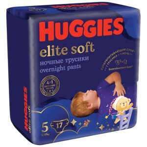 HUGGIES Elite Soft Pants OVN jednorázové plienky veľ. 5, 17 ks