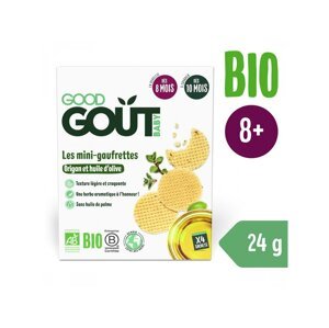 GOOD GOUT BIO Wafle s oreganom a olivovým olejom (24 g), 8m+