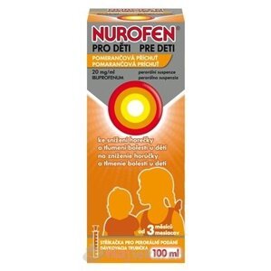 Nurofen sirup pre deti od 3 mesiacov 100ml, pomaranč