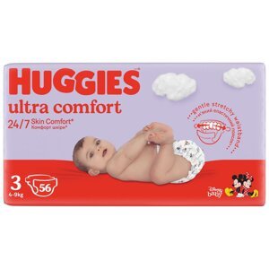 HUGGIES® Plienky jednorazové Ultra Comfort Jumbo 3 (4-9 kg), 56 ks