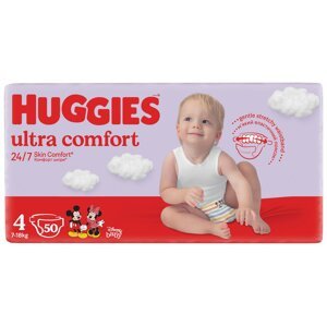 HUGGIES® Plienky jednorazové Ultra Comfort Jumbo 4 (7-18 kg), 50 ks