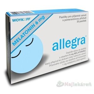 allegra MELATONÍN 6 mg, 30ks