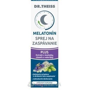 Dr.Theiss MELATONÍN SPREJ na zaspávanie PLUS extrakt z mučenky, chmeľu, valeriány 20 ml