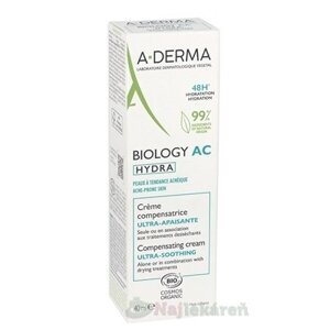 A-DERMA BIOLOGY AC HYDRA krém proti nedokonalostiam pleti 40 ml