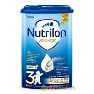 Nutrilon Advanced 3 VANILLA batoľacia mliečna výživa v prášku (12-24 mesiacov) 800 g