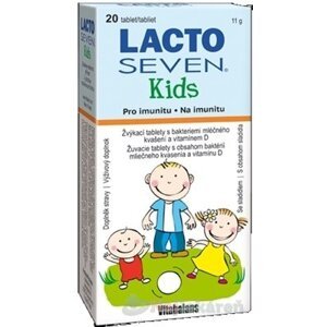 Vitabalans LACTOSEVEN Kids žuvacie tablety, 20ks