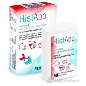 HistApp, gastrorezistentné mini - tablety, 1x60 ks