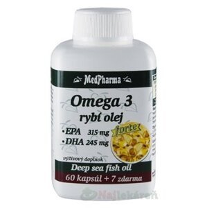 MedPharma OMEGA 3 rybí olej forte - EPA, DHA 67 tabliet