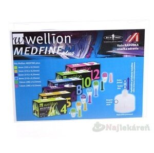 Wellion MEDFINE plus Penneedles 12 mm ihla na aplikáciu inzulínu pomocou pera 100 ks