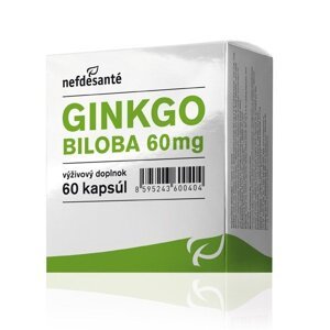 Nefdesanté GINKGO BILOBA 60mg na zlepšenie pamäti, 60ks