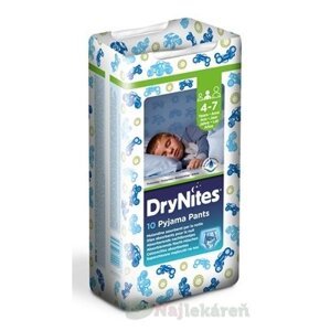 HUGGIES DRY NITES MEDIUM plienkové nohavičky PRE CHLAPCOV (4-7 rokov), 10ks