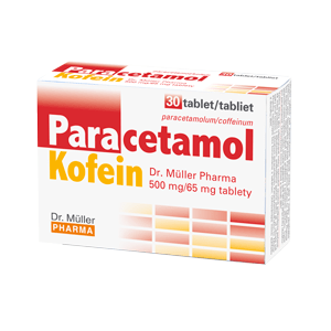 Paracetamol Kofein 500 mg/65 mg na bolesť a horúčku 30 tabliet