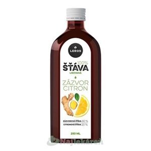 LEROS 100% ŠŤAVA ZÁZVOR CITRÓN, 250ml