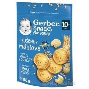 Gerber Snacks for Baby Maslové SUŠIENKY (od ukonč. 10. mesiaca) 180 g