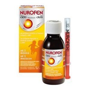 Nurofen sirup pre deti od 3 mesiacov 200ml, pomaranč