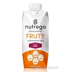 Nutrego FRUTY s príchuťou višňa, 12x330ml