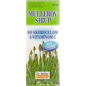 MÜLLEROV SIRUP SO SKOROCELOM A VIT. C bez cukru 1x245 ml