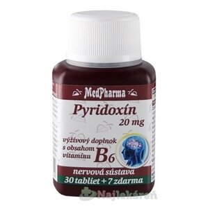 MedPharma PYRIDOXÍN 20 mg  (vitamín B6) 37tbl