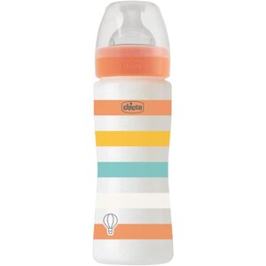 CHICCO Fľaša dojčenská Well-being silikón 330ml uni