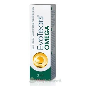 EvoTears Omega pri liečbe suchých a podráždených očí a očných viečok 3 ml