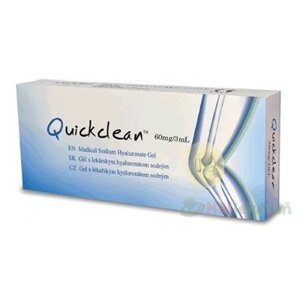 Quickclean 60 mg/3 ml Gél s hyaluronátom sodným na osteoartrózy kĺbov 3 ml