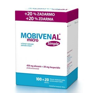 Mobivenal Micro Simple na cievny systém 120 tbl