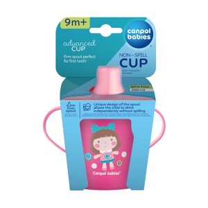 CANPOL BABIES Hrnček nevylievací TOYS 250ml - ružový