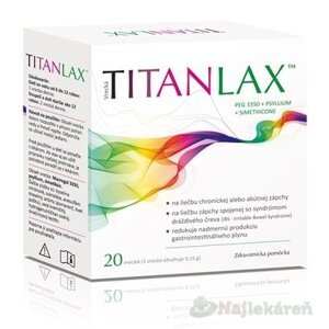 TITANLAX, prášok na liečbu zápchy, 20x9,15 g