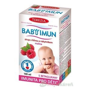 TEREZIA BABY IMUN sirup s hlivou a rakytníkom (malina), 100ml